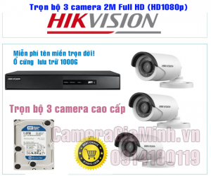 Trọn bộ 3 Camera Full HD 1080P 2MP - 9 Trọn bộ 4 Camera Full HD 1080P 2MP
