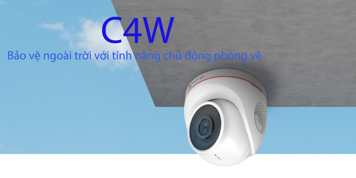 Camera C4W Báo động-Đàm thoại 2 chiều - 2 Camera C4W Báo động-Đàm thoại 2 chiều - Camera GiaMinh