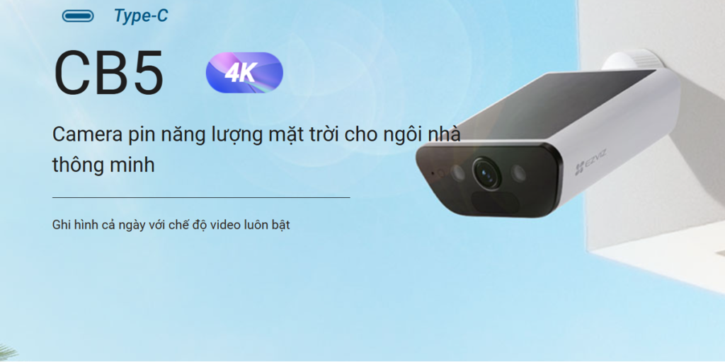 Camera Ezviz Ngoài Trời CS-CB5 4K - Camera GiaMinh