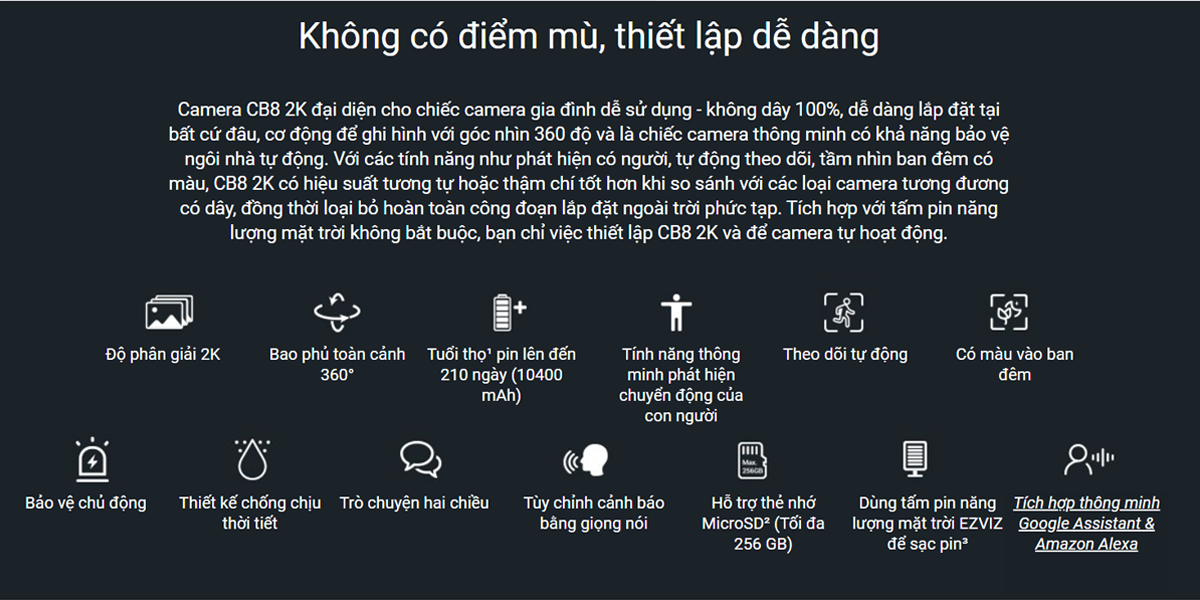 Camera Pin CB8 2K kết hợp với tấm sạc năng lượng mặt trời F (type C_4,2W) - 3 Camera Pin CB8 2K kết hợp với tấm sạc năng lượng mặt trời F (type C_4,2W) - Camera GiaMinh