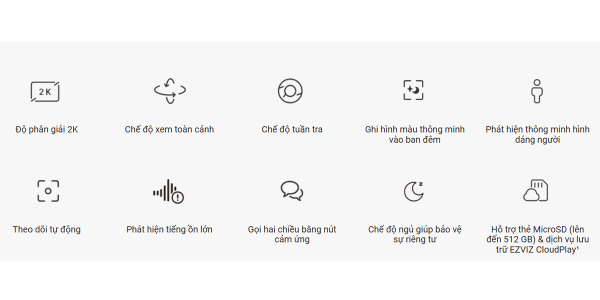 Camera Trong Nhà Ezviz C6N Pro 2K (3MP) - 3 Camera Trong Nhà Ezviz C6N Pro 2K (3MP) - Camera GiaMinh