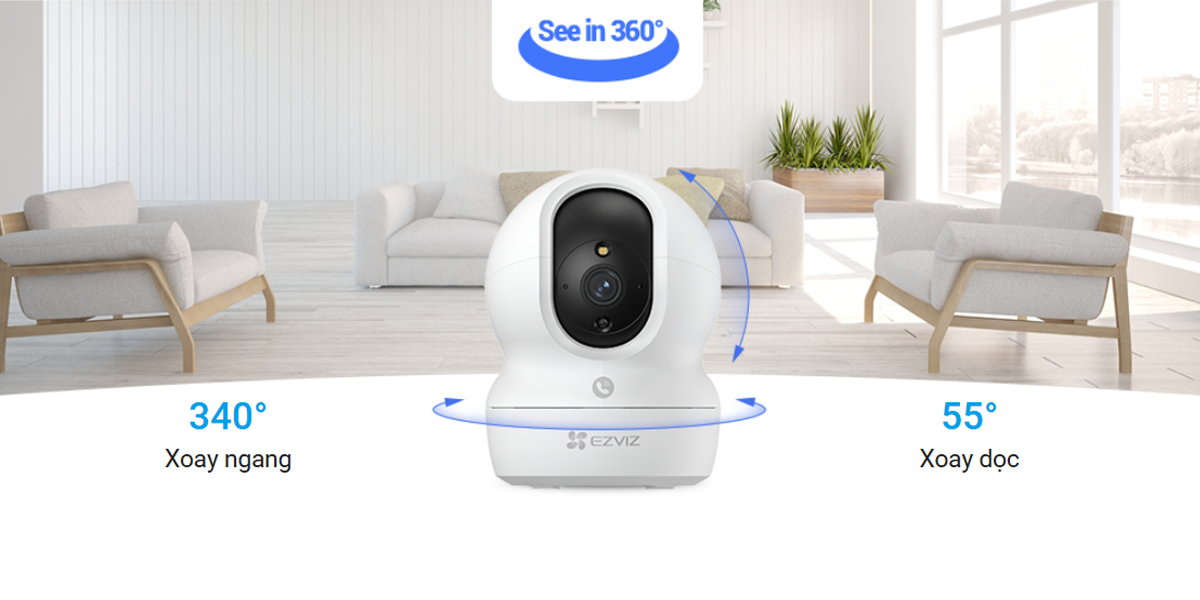 Camera Trong Nhà Ezviz CS-CP1 Pro 2K (4MP) - 2 Camera Trong Nhà Ezviz CS-CP1 Pro 2K (4MP) - Camera GiaMinh