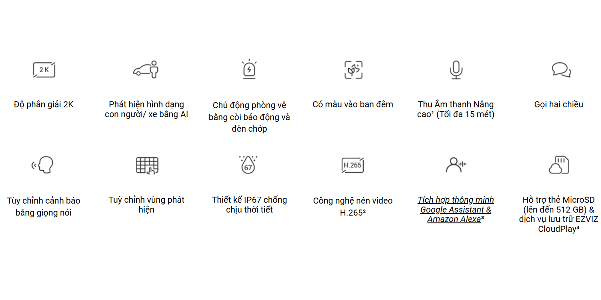 Camera Ngoài Trời Ezviz CS-H4 2K - Camera GiaMinh