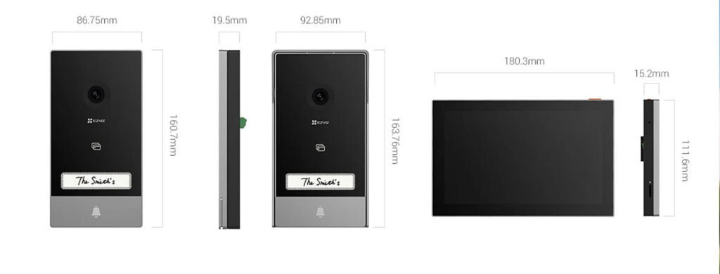 Bộ Chuông Cửa Thông Minh Ezviz HP7 - 5 Bộ Chuông Cửa Thông Minh Ezviz HP7 - Camera GiaMinh