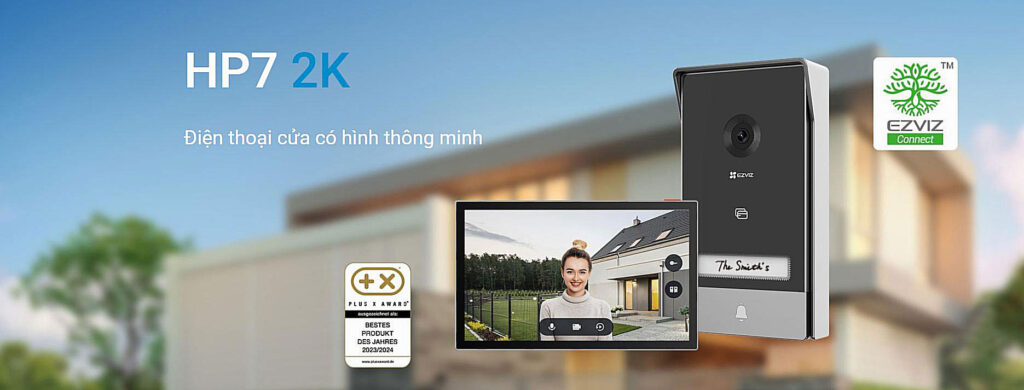 Bộ Chuông Cửa Thông Minh Ezviz HP7 - 2 Bộ Chuông Cửa Thông Minh Ezviz HP7 - Camera GiaMinh