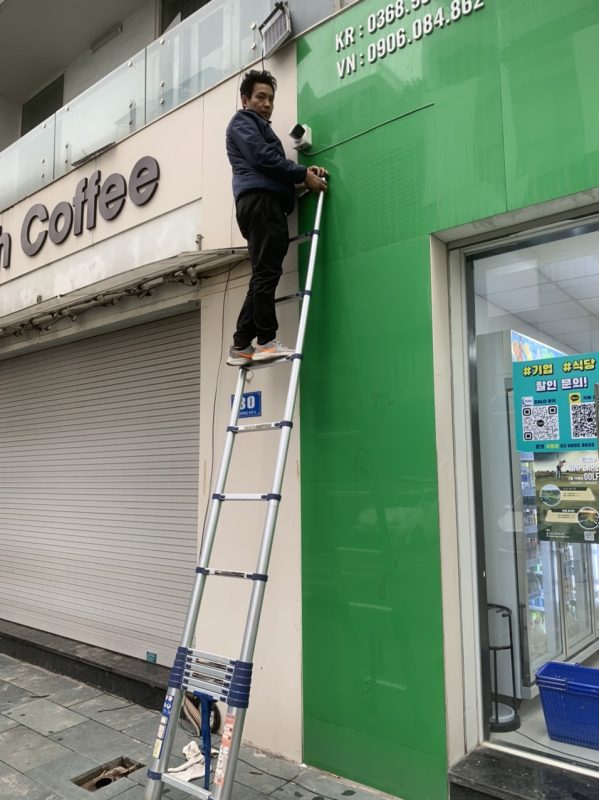 Lắp đặt camera cho cửa hàng Hàn Quốc tại Hải Phòng