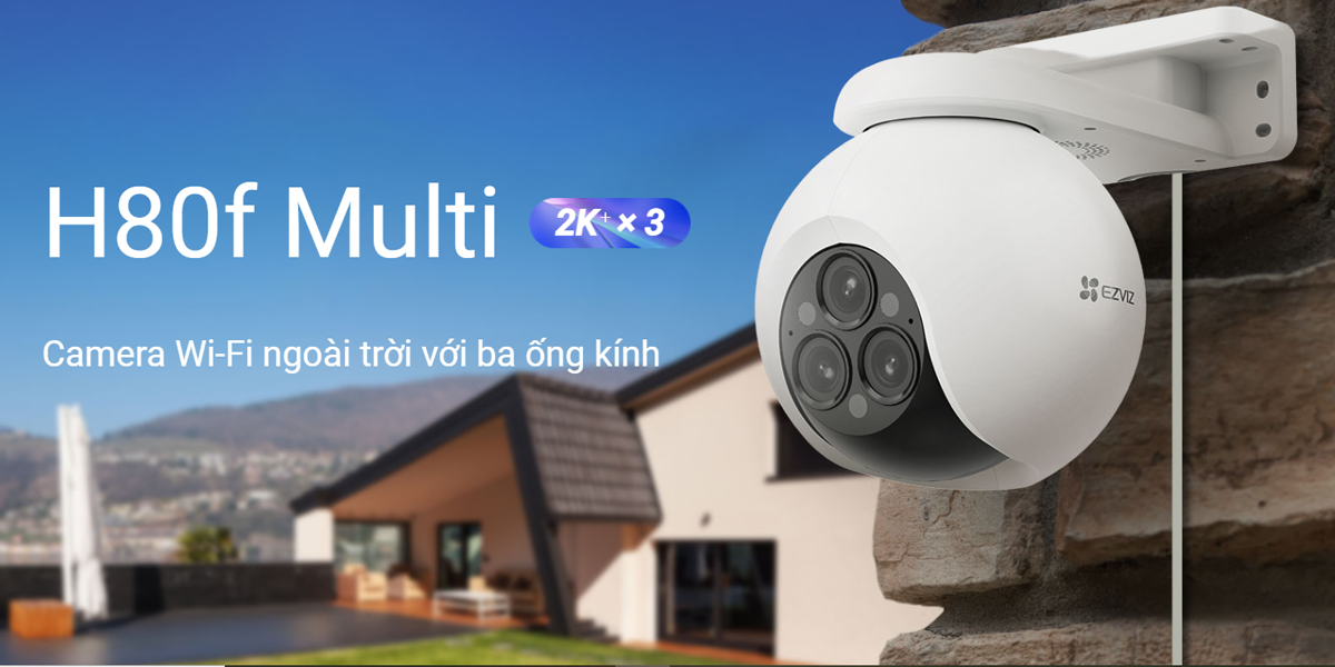 Camera Ngoài Trời 3 Ống Kính Ezviz H80f (Zoom 12X) - 2 Camera Ngoài Trời 3 Ống Kính Ezviz H80f (Zoom 12X) - Camera GiaMinh