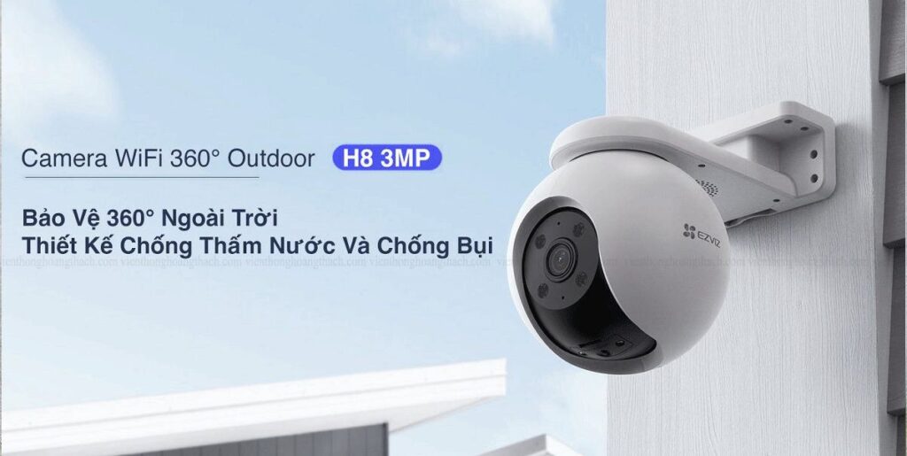 Camera Quay 360 Ngoài Trời Ezviz H8 2K - 3 Camera Quay 360 Ngoài Trời Ezviz H8 2K - Camera GiaMinh