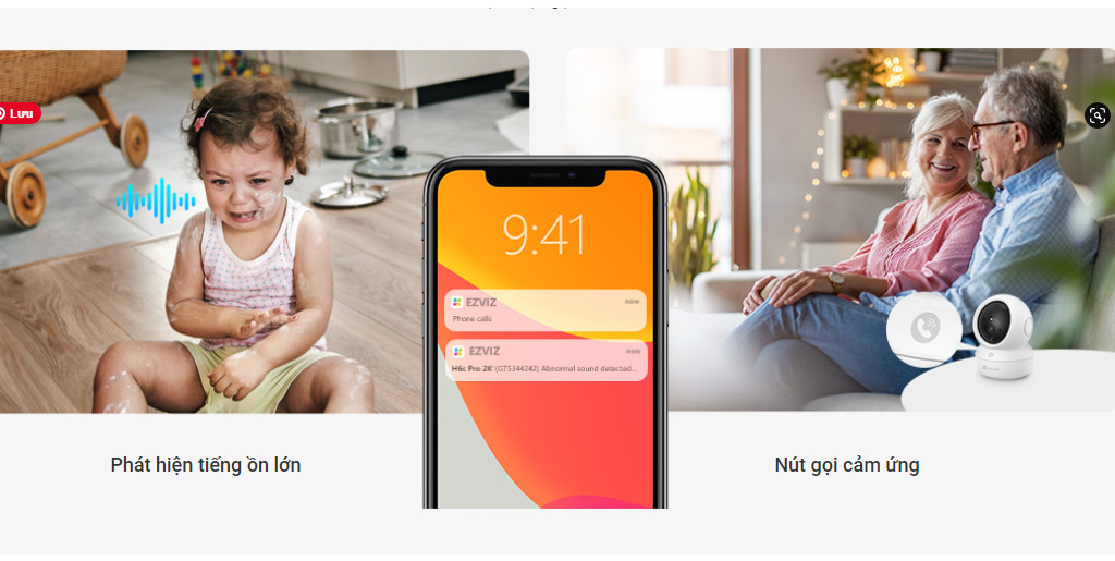 Camera Trong Nhà EZVIZ H6C Pro 2K+ (4MP) - 3 Camera Trong Nhà EZVIZ H6C Pro 2K+ (4MP) - Camera GiaMinh
