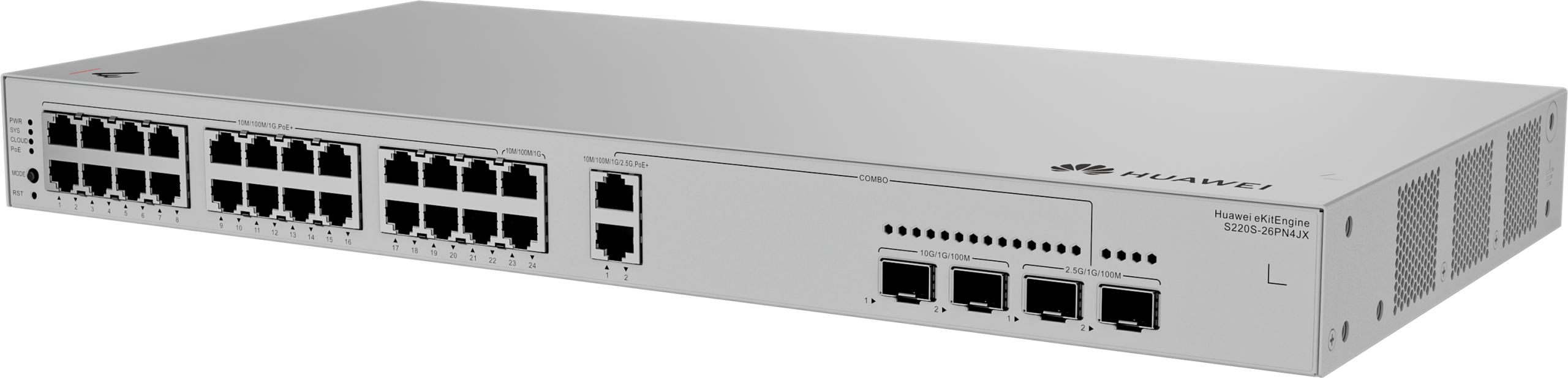 Thiết bị chuyển mạch Switch Huawei S220S-26PN4JX Thiết bị chuyển mạch Switch Huawei S220S-26PN4JX