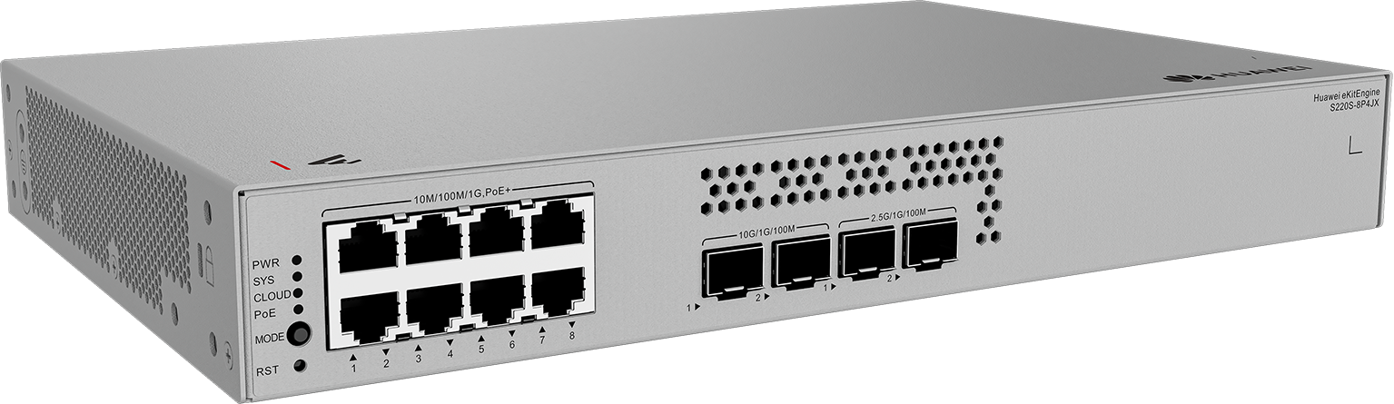 Thiết bị chuyển mạch Switch Huawei S220S-8P4JX Thiết bị chuyển mạch Switch Huawei S220S-8P4JX